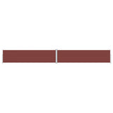 Pare-brise Vidaxl extensible 160x1200 cm brun