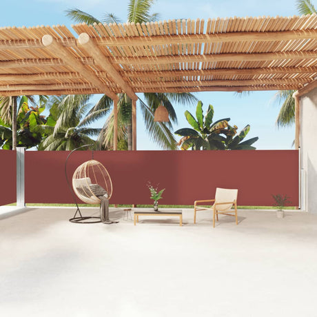 Pare-brise Vidaxl extensible 160x1200 cm brun