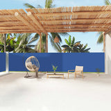 Pare-brise Vidaxl extensible 160x1200 cm bleu