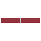 Pare-brise Vidaxl extensible 160x1200 cm rouge