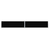 Pare-brise Vidaxl extensible 180x1200 cm noir