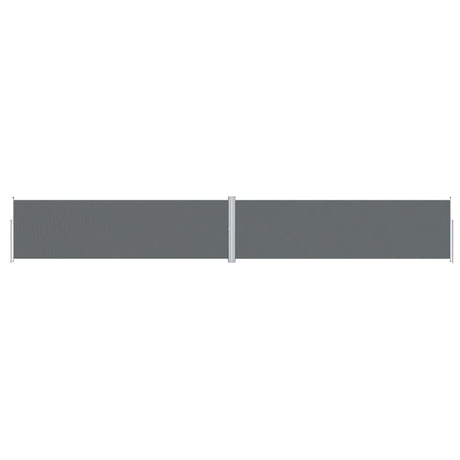 Pare-brise Vidaxl extensible 180x1200 cm anthracite -colored
