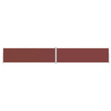 Pare-brise Vidaxl extensible 180x1200 cm brun