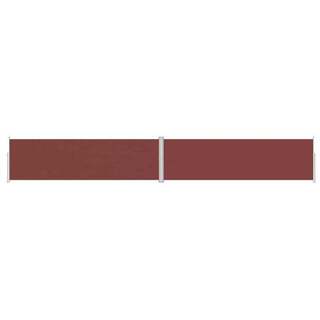 Pare-brise Vidaxl extensible 180x1200 cm brun
