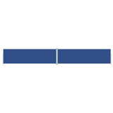 Pare-brise Vidaxl extensible 180x1200 cm bleu