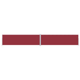 Pare-brise Vidaxl extensible 180x1200 cm rouge