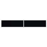 Pare-brise vidaxl extensible 200x1200 cm noir