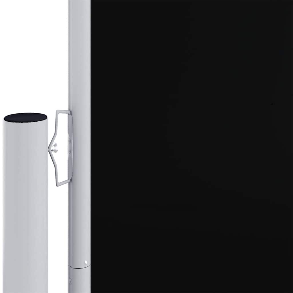 Pare-brise vidaxl extensible 200x1200 cm noir