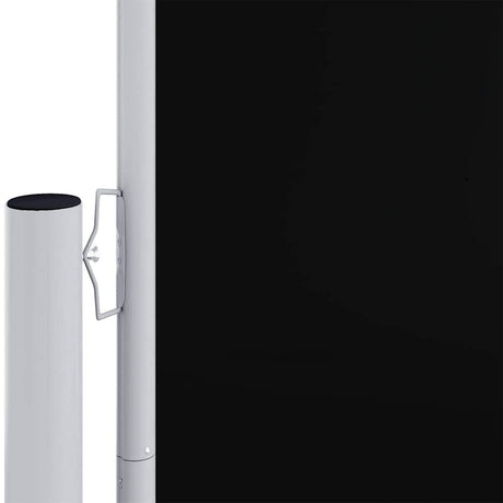 Pare-brise vidaxl extensible 200x1200 cm noir