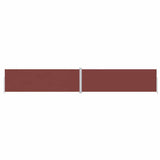 Pare-brise Vidaxl extensible 200x1200 cm brun