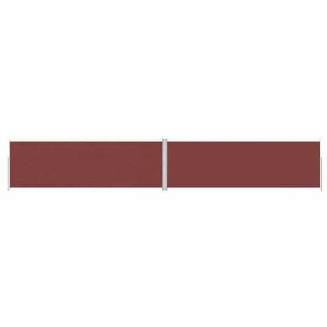 Pare-brise Vidaxl extensible 200x1200 cm brun