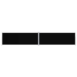 Pare-brise Vidaxl extensible 220x1200 cm noir