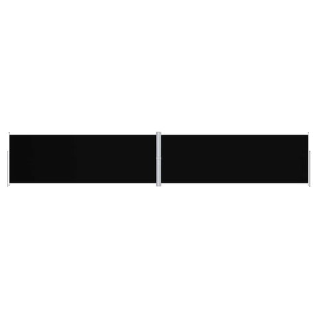 Pare-brise Vidaxl extensible 220x1200 cm noir