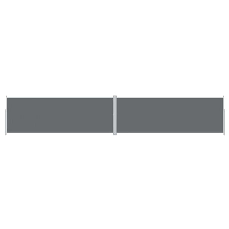 Pare-brise Vidaxl extensible 220x1200 cm anthracite -colored