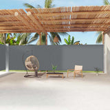 Pare-brise Vidaxl extensible 220x1200 cm anthracite -colored