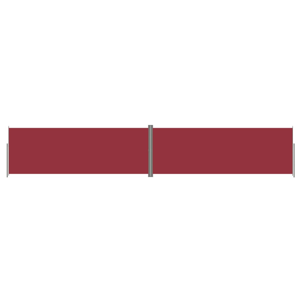 Pare-brise Vidaxl extensible 220x1200 cm rouge