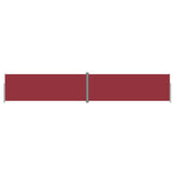 Pare-brise Vidaxl extensible 220x1200 cm rouge