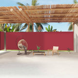 Pare-brise Vidaxl extensible 220x1200 cm rouge