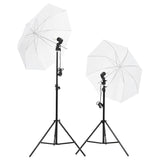 VidaXL Studio lighting set with tripods and umbrellas