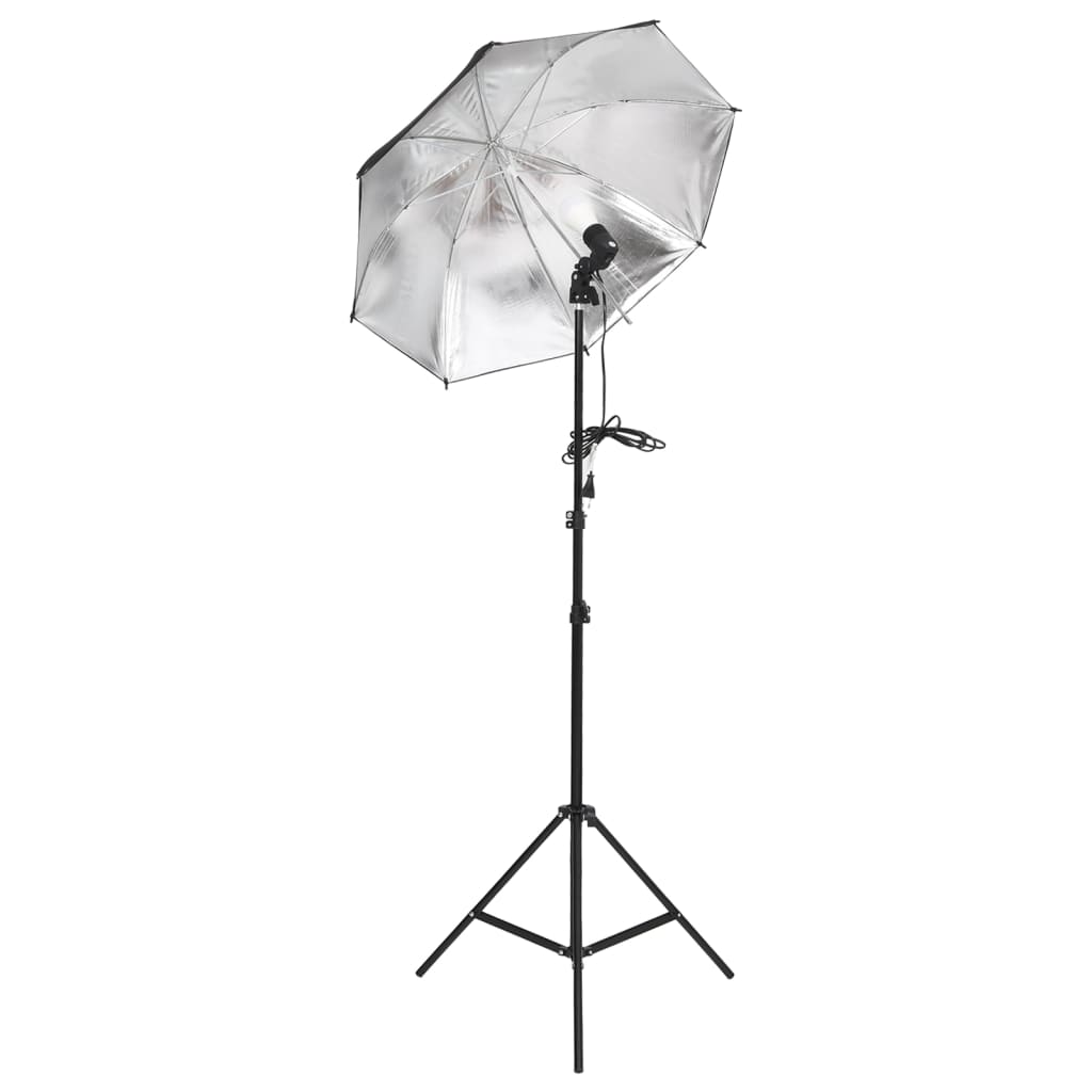 Vidaxl Studio Lighting Set med stativer og paraplyer