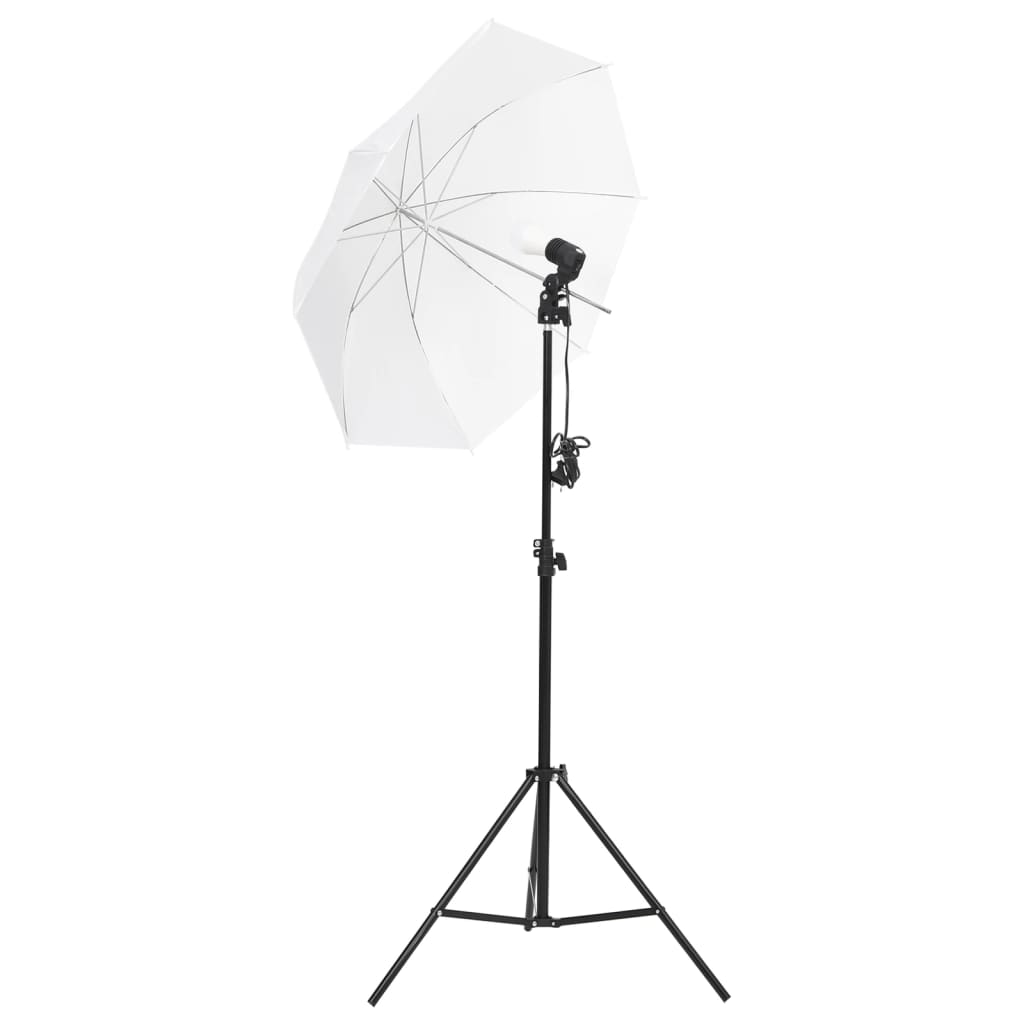 Vidaxl Studio Lighting Set med bakgrunn og paraplyer