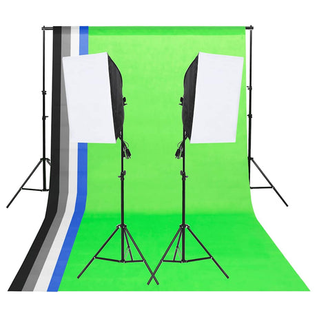 Éclairage de studio Vidaxl avec arrière-plans et softbox