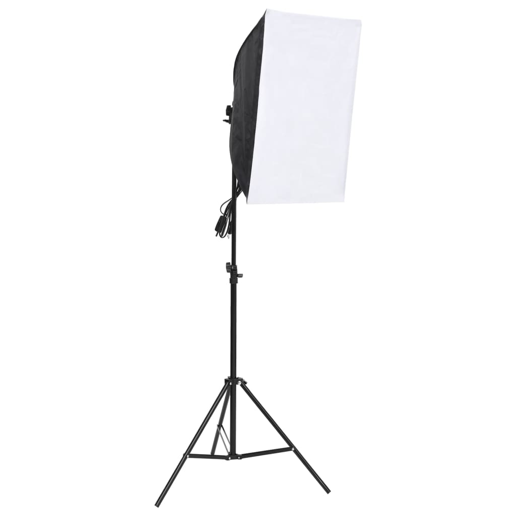 Vidaxl Studio Lighting Set med bakgrunn og softboxes