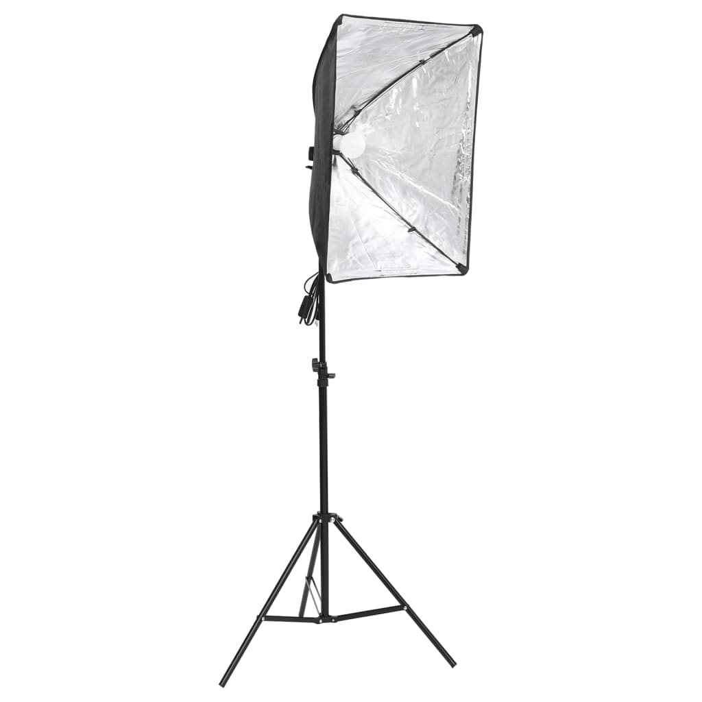 Vidaxl Studio Lighting Set med bakgrunn og softboxes