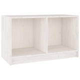 Vidaxl tv-meubel 70x33x42 cm massief grenenhout wit