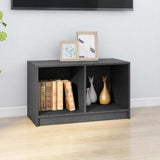 Vidaxl tv-meubel 70x33x42 cm massief grenenhout grijs