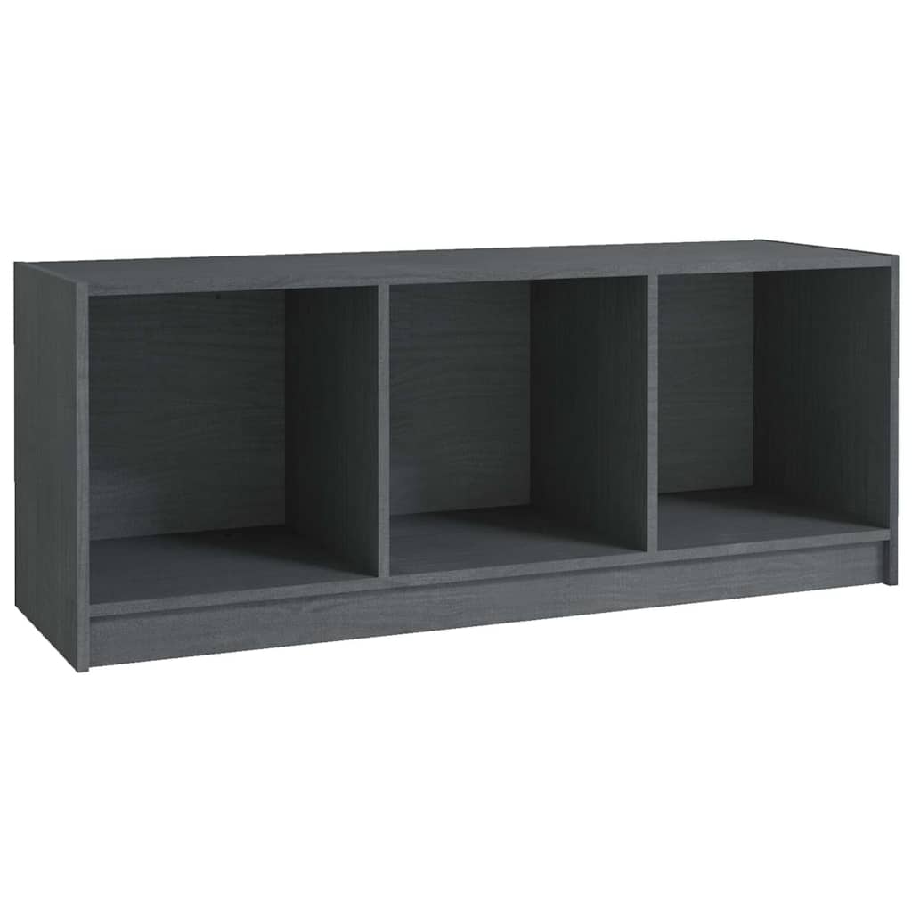 Vidaxl tv-meubel 104x33x41 cm massief grenenhout grijs
