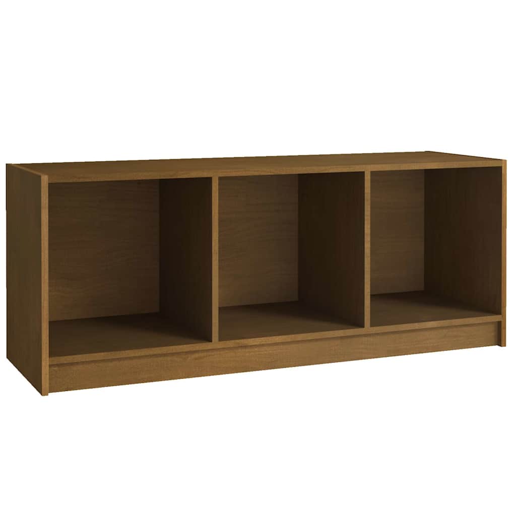 Vidaxl tv-meubel 104x33x41 cm massief grenenhout honingbruin