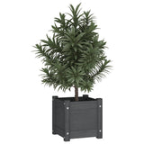Jardinières vidaxl 2 pcs 31x31x31 cm en pin solide gris