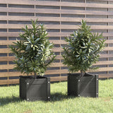 Vidaxl Planters 2 st 31x31x31 cm fast tallgrå