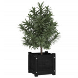 Vidaxl Planters 2 PCS 31x31x31 cm Solid Pine Pine Black