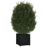 Jardinières vidaxl 2 ST 40x40x40 cm en pin solide noir