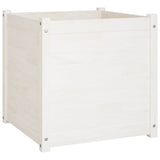 Jardinières vidaxl 2 ST 60x60x60 cm Pine solide blanc