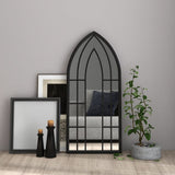 VidaXL miroir 100x45 cm fer noir