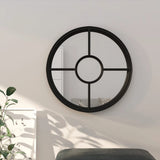 Miroir vidaxl autour de 60 x 4 cm de fer noir