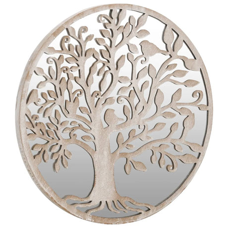 Miroir Vidaxl autour de 60 x 2,5 cm de sable de fer -colore