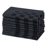 Vidaxl Cuisine Cloths 20 ST 50x70 cm Coton noir et gris