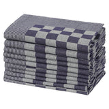 Vidaxl Cuisine Cloths 50 St 50x70 cm Coton bleu et blanc