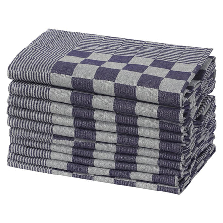 Vidaxl Cuisine Cloths 50 St 50x70 cm Coton bleu et blanc