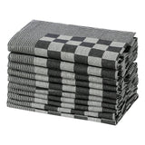 Vidaxl Cuisine Cloths 20 ST 50x70 cm Coton noir et blanc