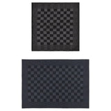 Vidaxl 10 pièces de cuisine en tissu coton noir et gris