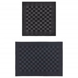 Vidaxl 50 pièces de cuisine en tissu coton noir et gris