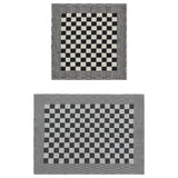 Vidaxl 20 pièces de cuisine en tissu coton noir et blanc