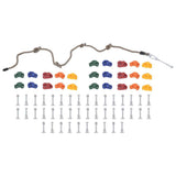 Vidaxl escalade des pierres 50 m avec corde multi-colorants