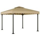 Vidaxl Arbor 3x3 m en aluminium et taupe en acier
