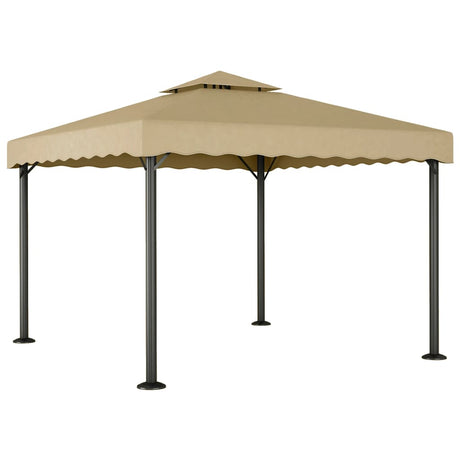 Vidaxl Arbor 3x3 m en aluminium et taupe en acier